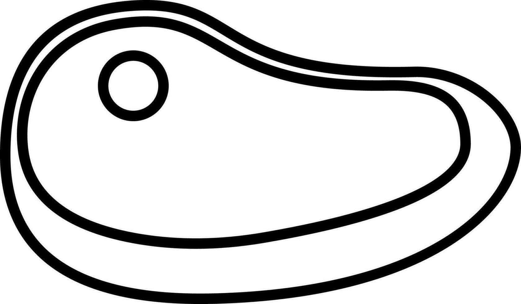 pedazo de carne icono vector ilustración