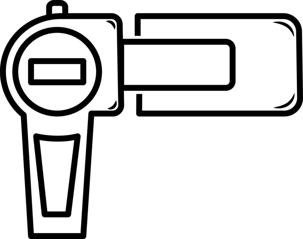 manual video camera icon vector illustration