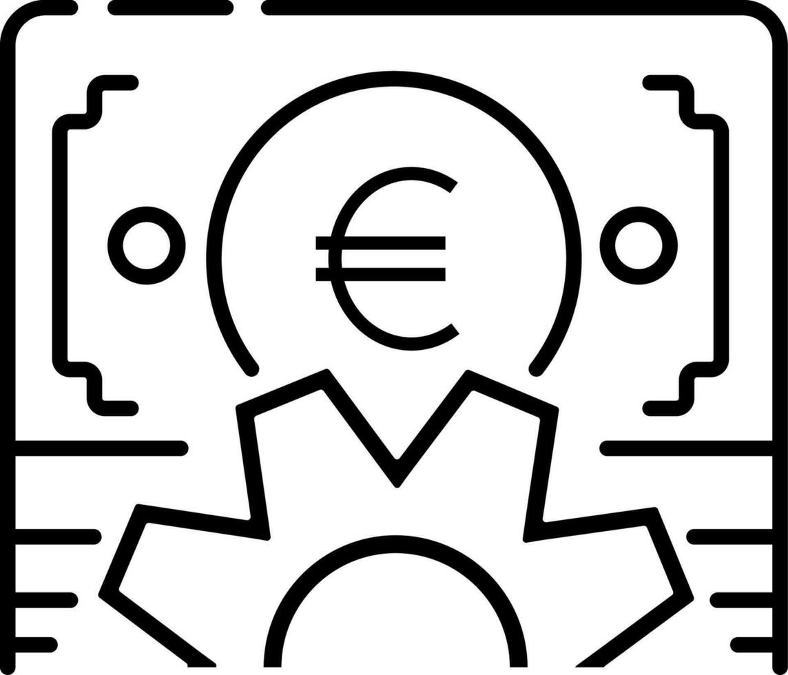 haciendo dinero icono vector ilustración