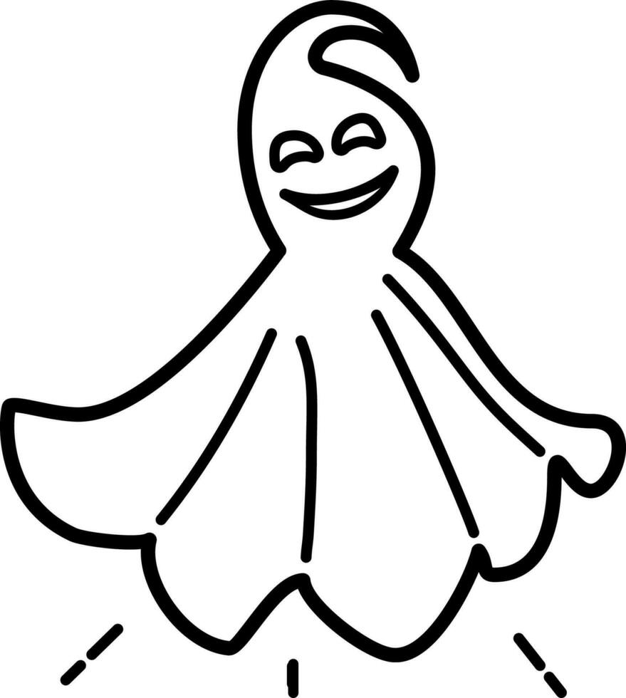 gay ghost icon vector illustration