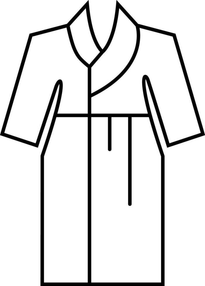 bathrobe icon vector illustration