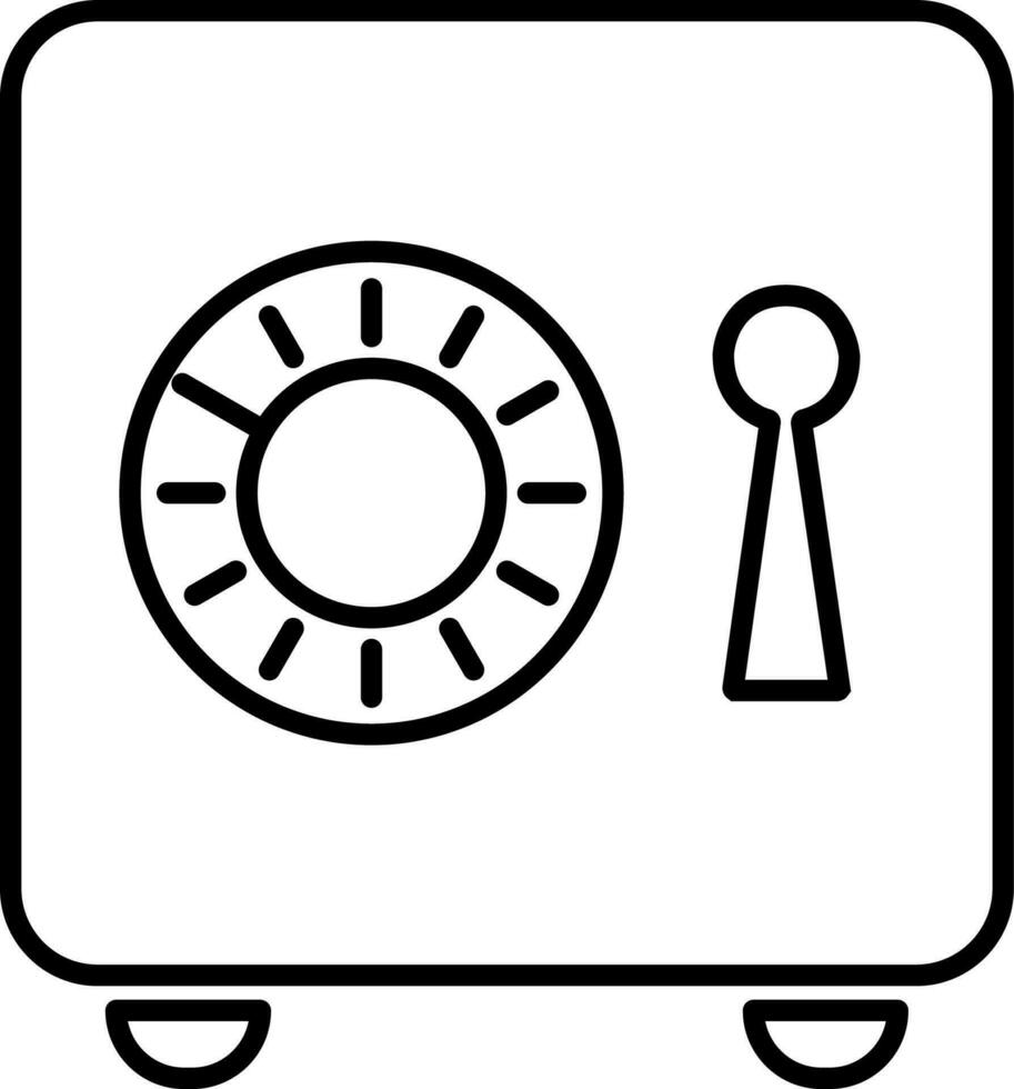 Ilustración de vector de icono seguro