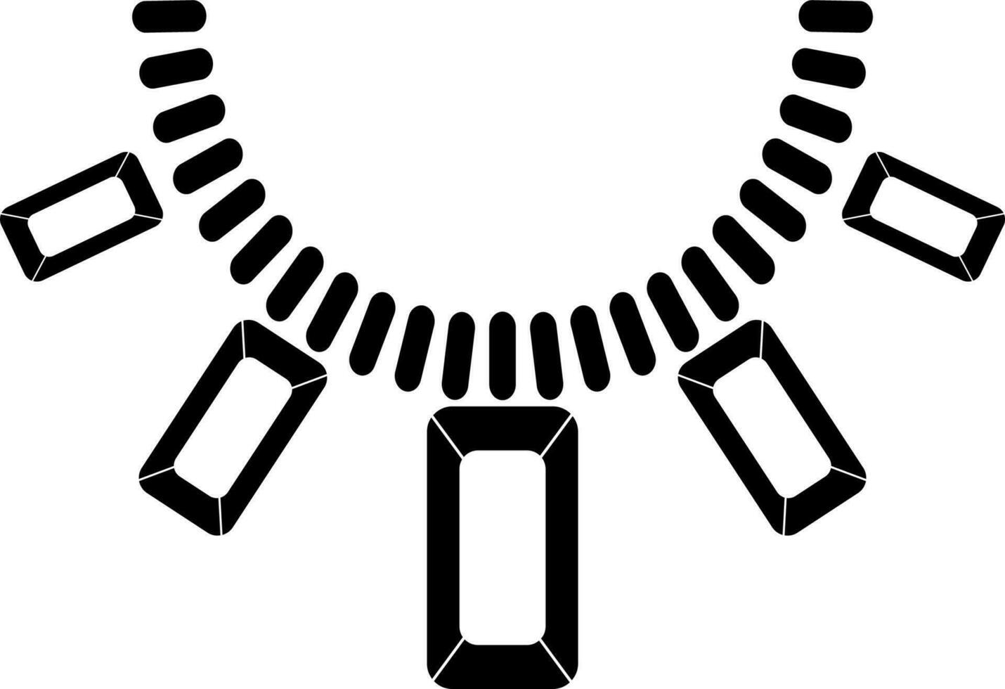 ilustración de vector de icono de collar