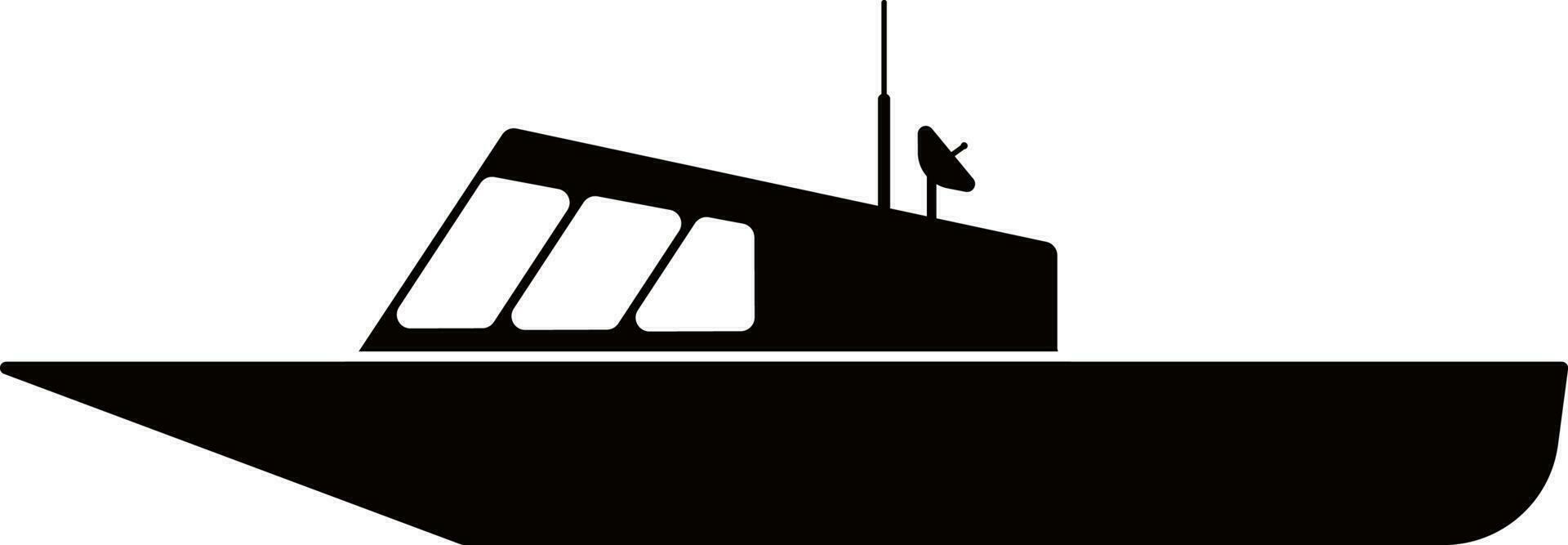 police boat icon vector illustration