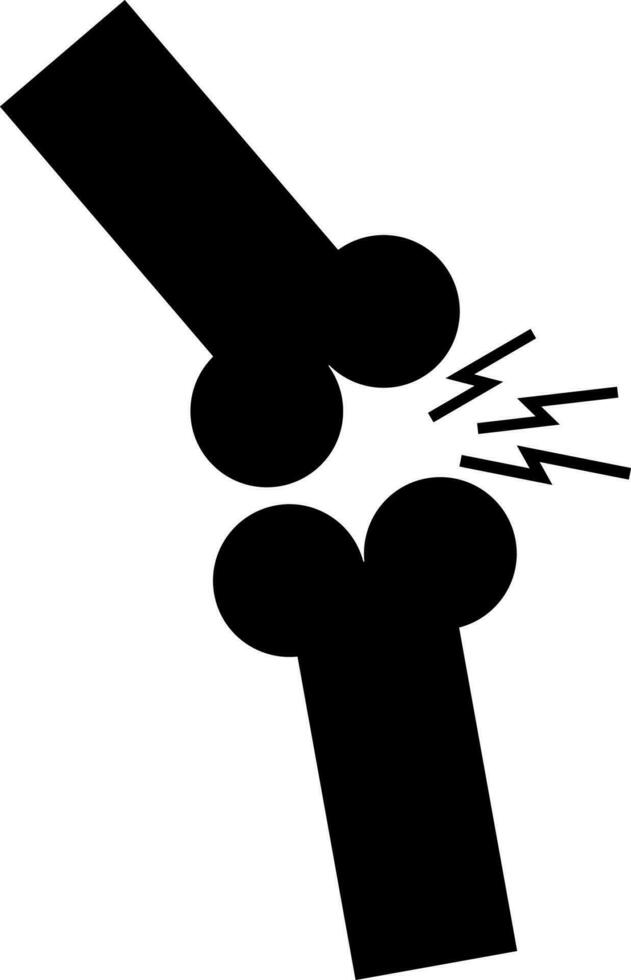 broken bone icon vector illustration