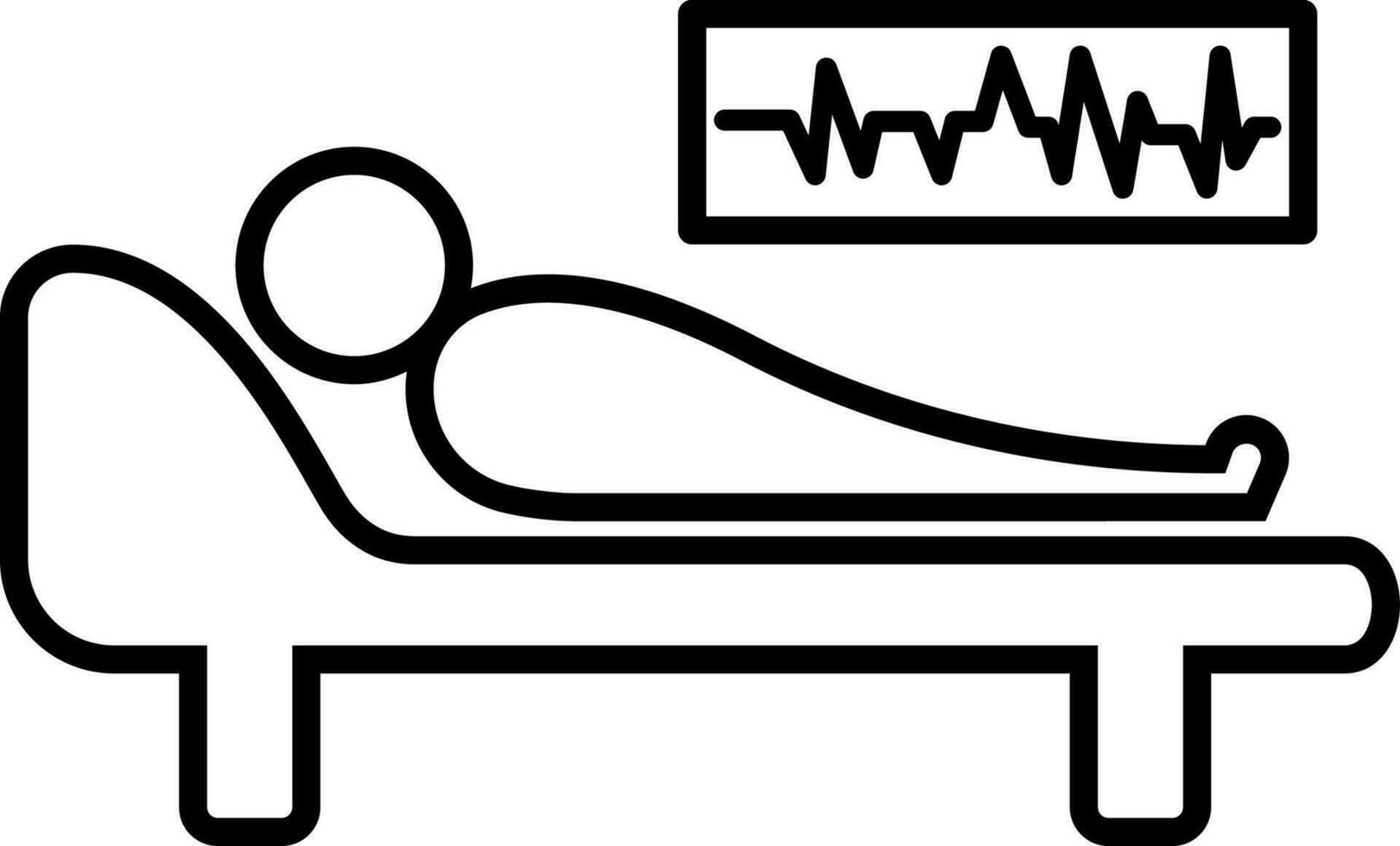 patient in intensive care icon vector illustration