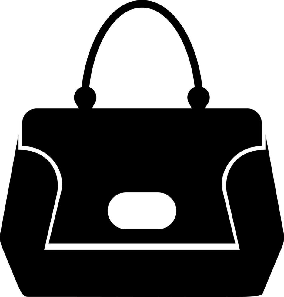 señoras bolso icono vector ilustración