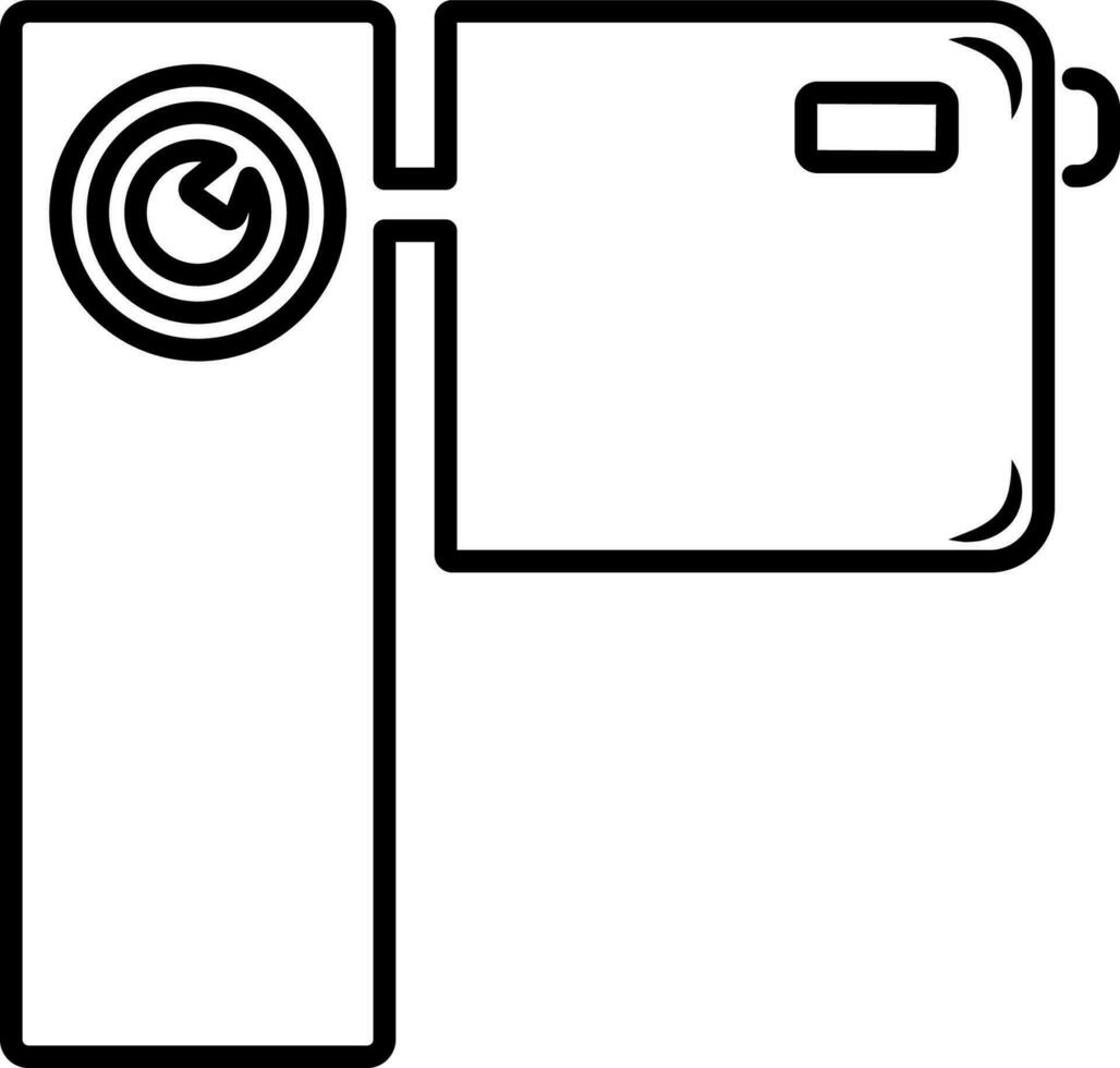 manual video camera icon vector illustration