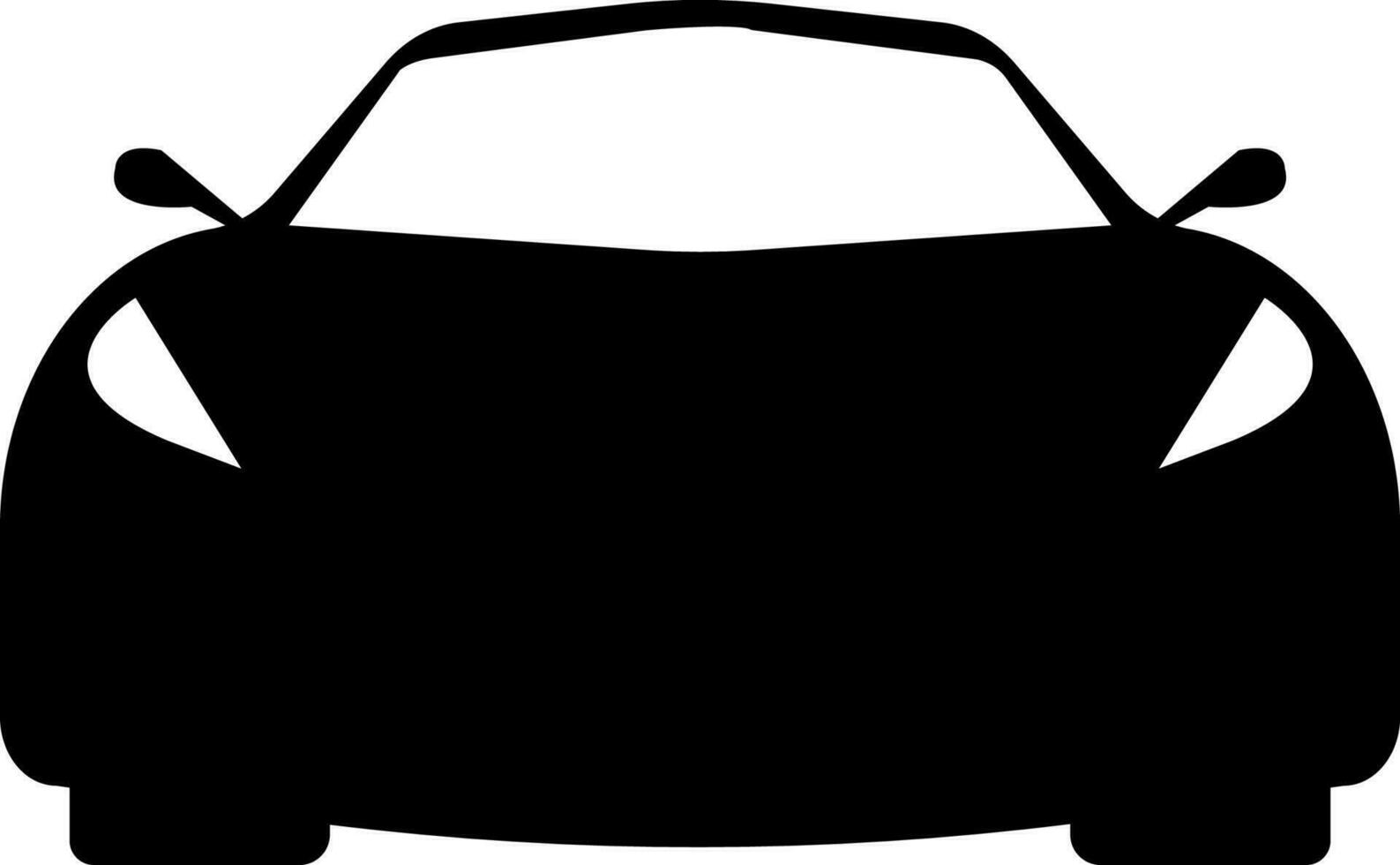 sport car front view icon vector illustration