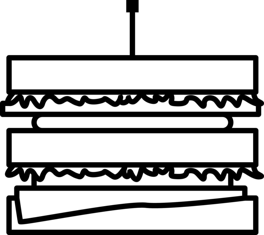 sandwich icon vector illustration