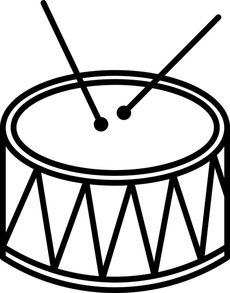 bebé tambor icono vector ilustración