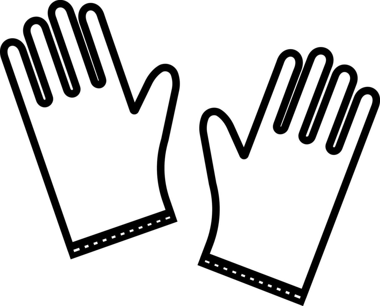 construction gloves icon vector illustration