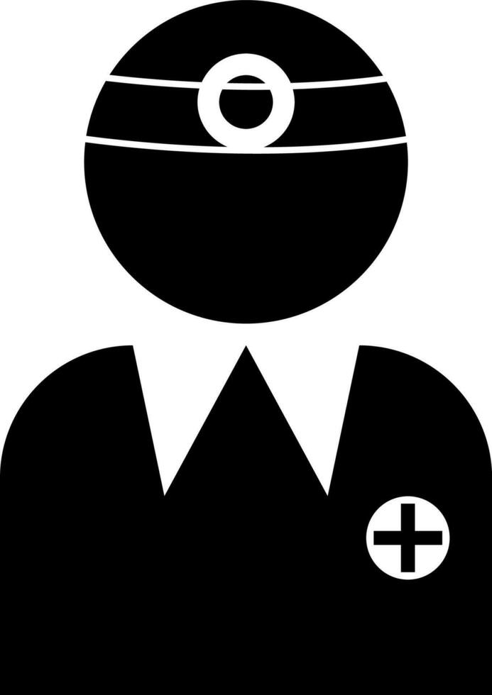 avatar of the doctor icon vector illustration