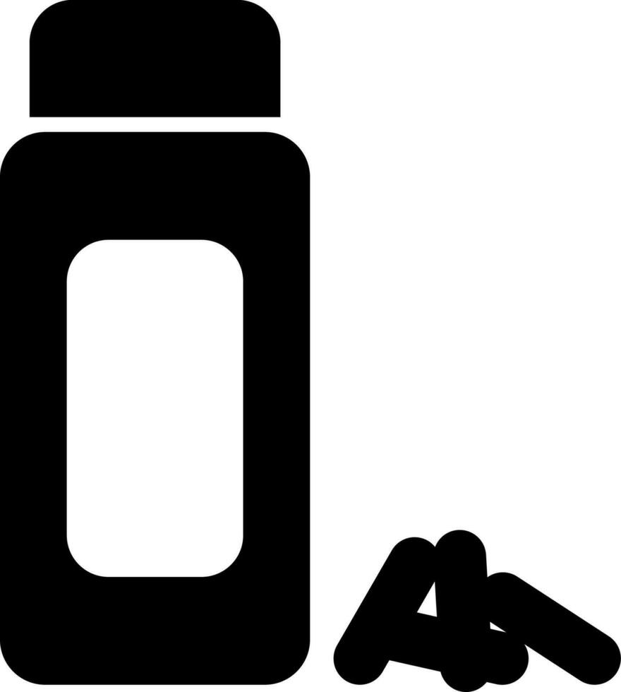 jar with tablets icon vector illustration