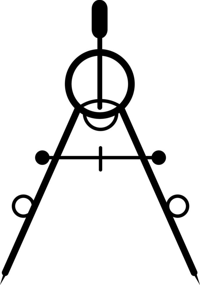 Ilustración de vector de icono de brújula