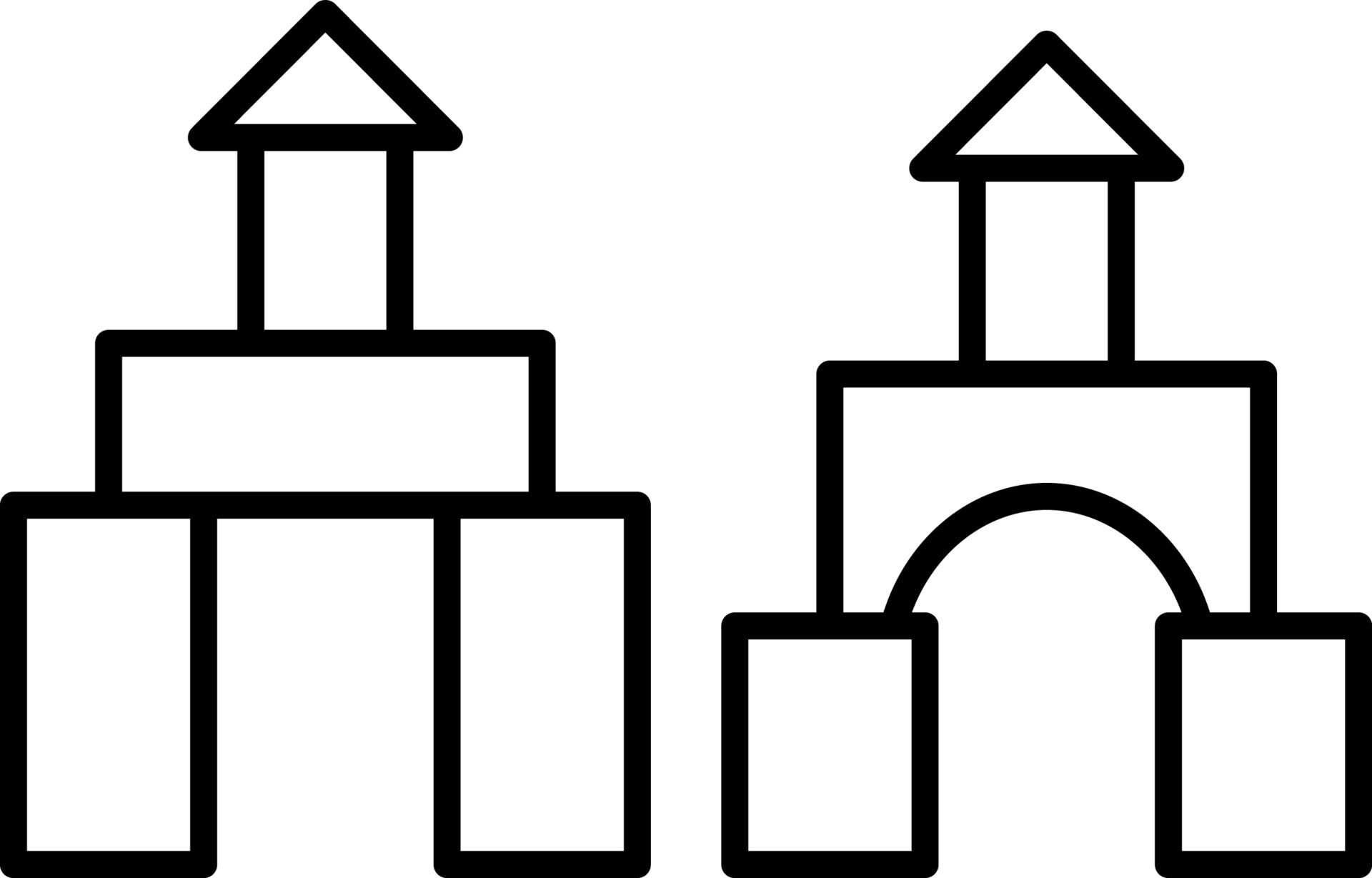 toy house of cubes icon vector illustration 23474371 Vector Art at Vecteezy