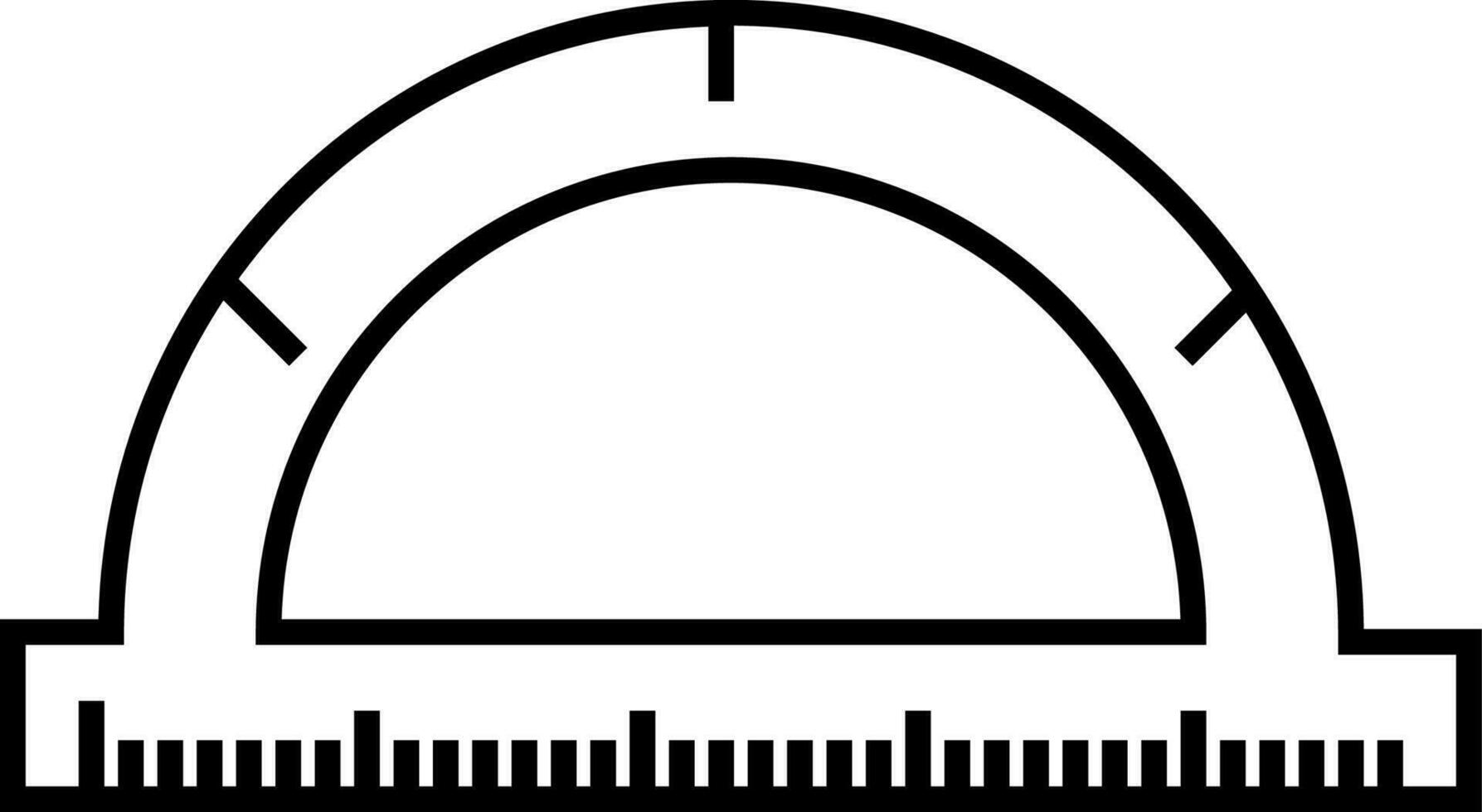 protractor icon vector illustration