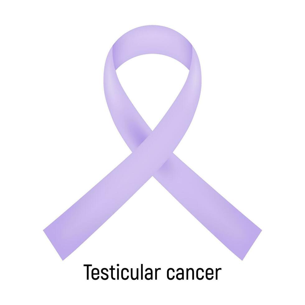 cáncer cinta. testicular cáncer. vector ilustración.