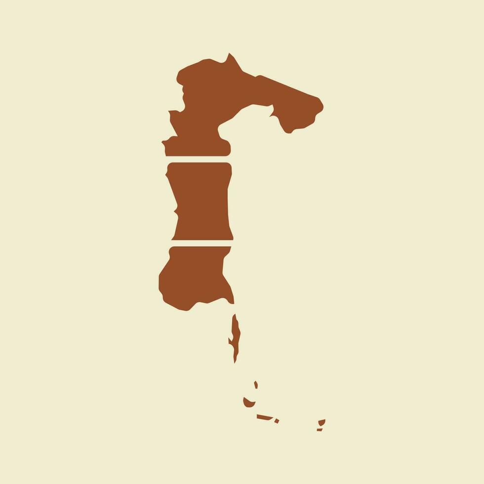 Map of South Sulawesi modern simple logo vector