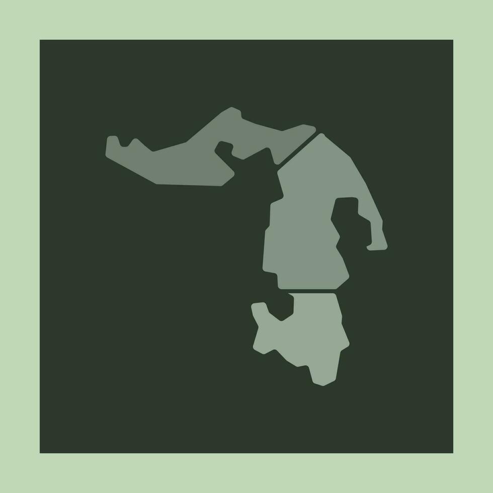 Adygea map illustration creative design vector