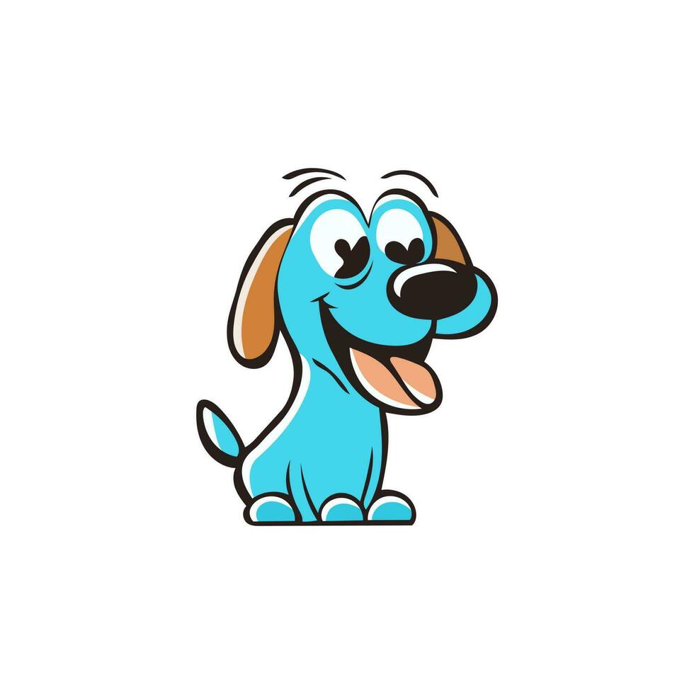 little dog funny design vector