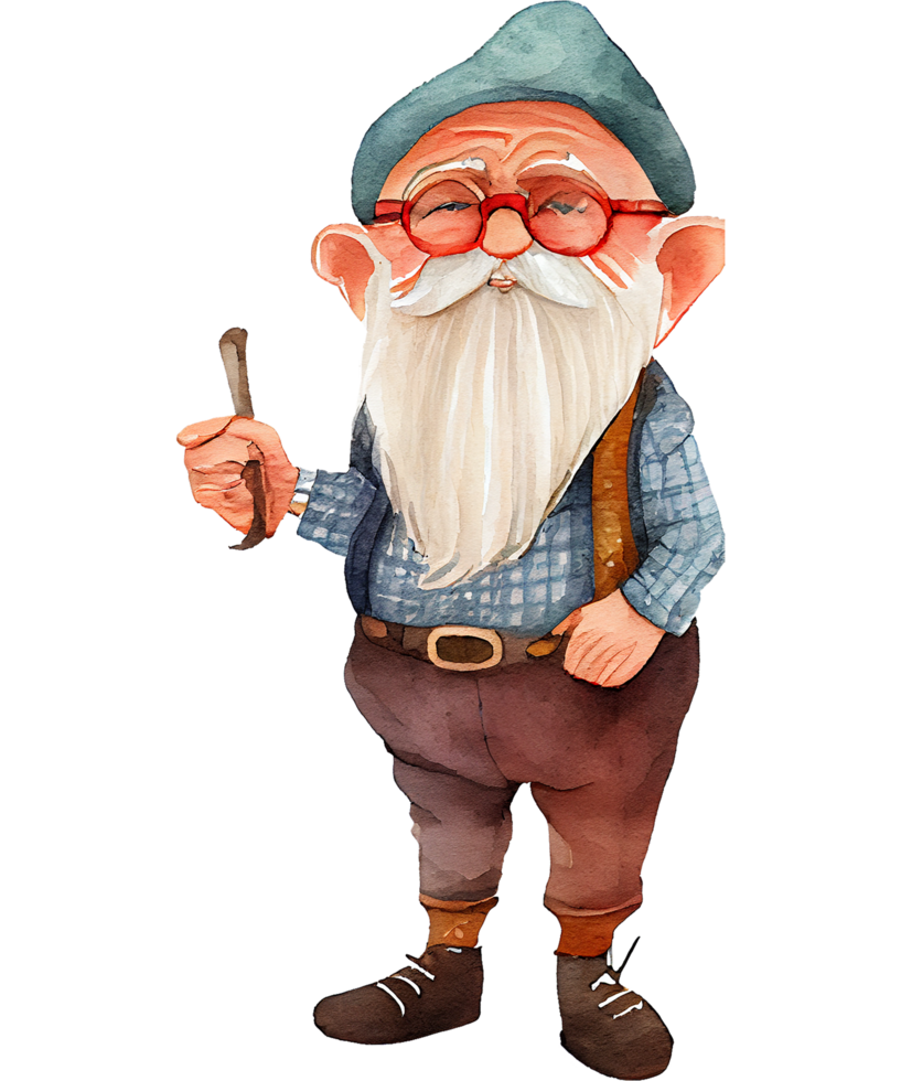 Cute Grandfather Watercolor png