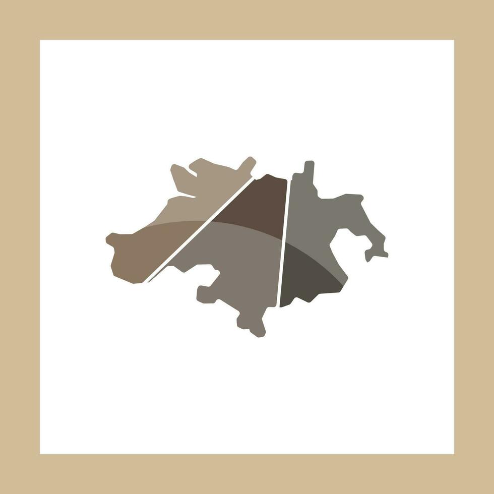 Map of dnipro illustration creative design vector