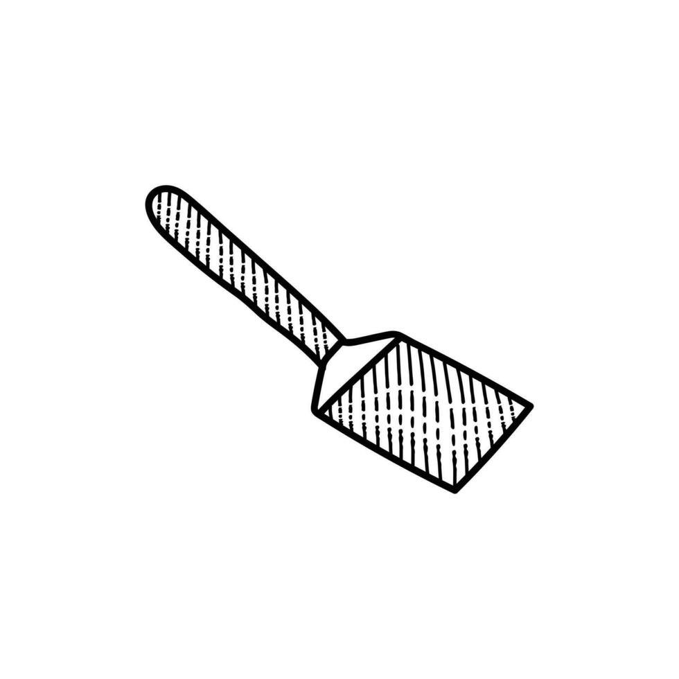 Shovel tool gardener line art creative design vector