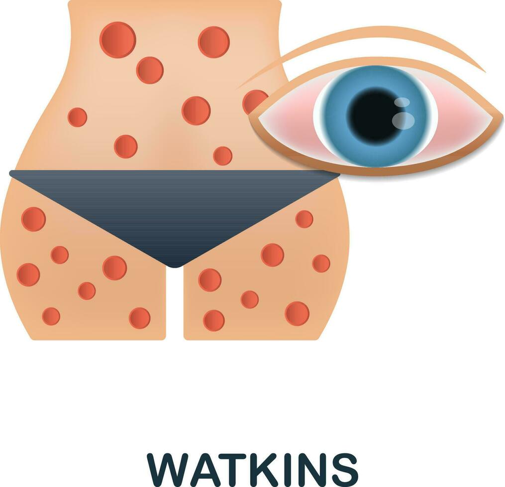 Watkins icon. 3d illustration from deseases collection. Creative Watkins 3d icon for web design, templates, infographics and more vector