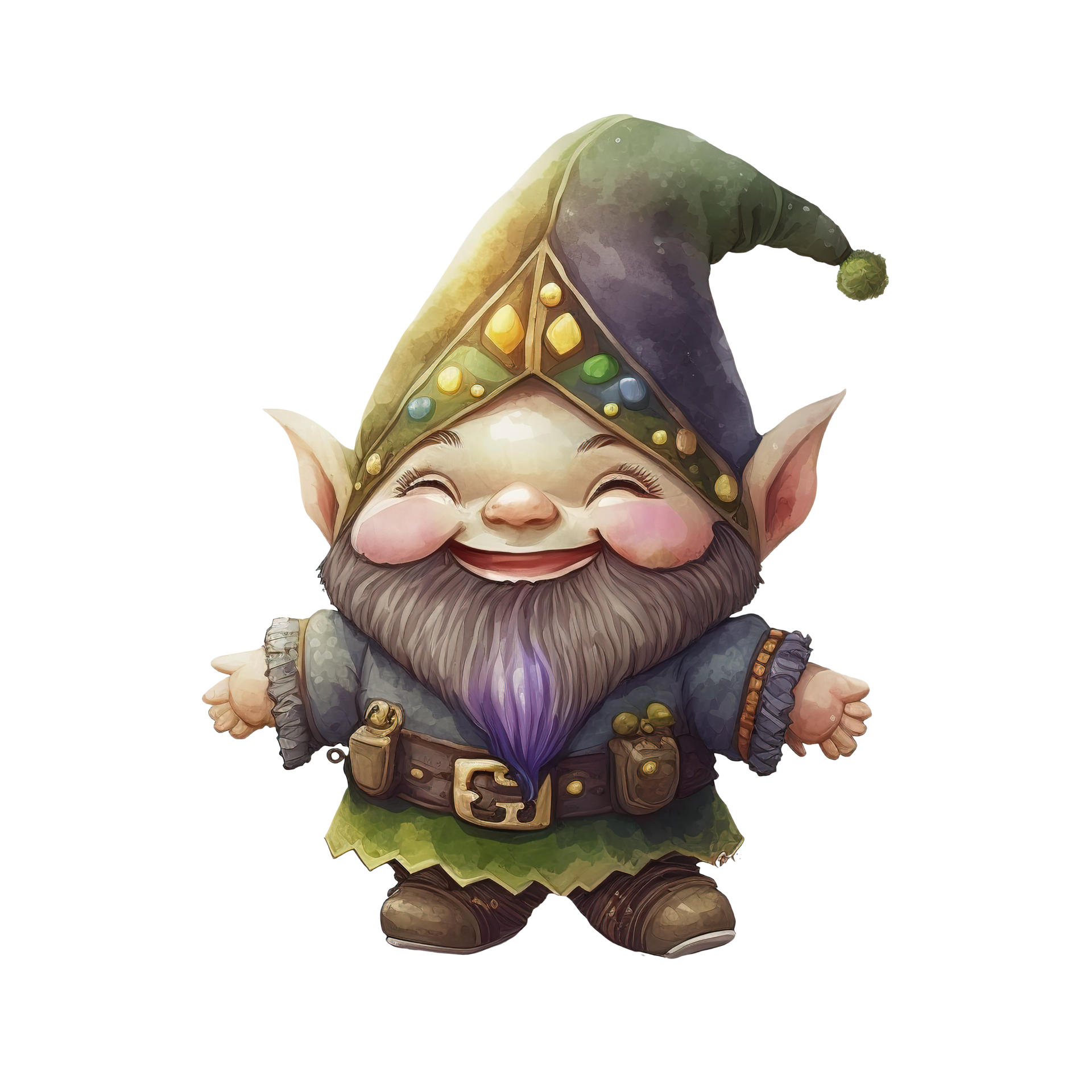 Free Mardi Gras Gnome Watercolor ai generative 23476055 PNG with ...