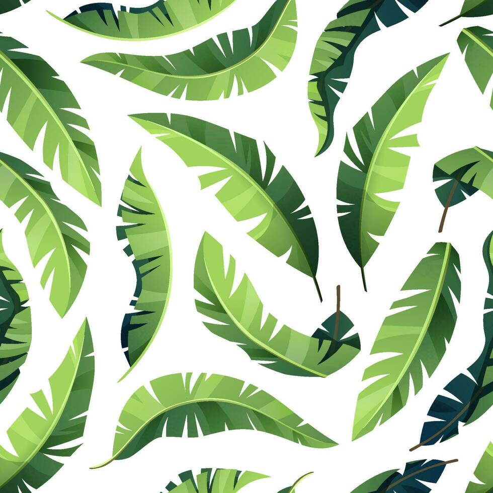 Seamless pattern with palm leaves. Tropic, exotic plant. Texture for fabric, wallpaper, paper vector