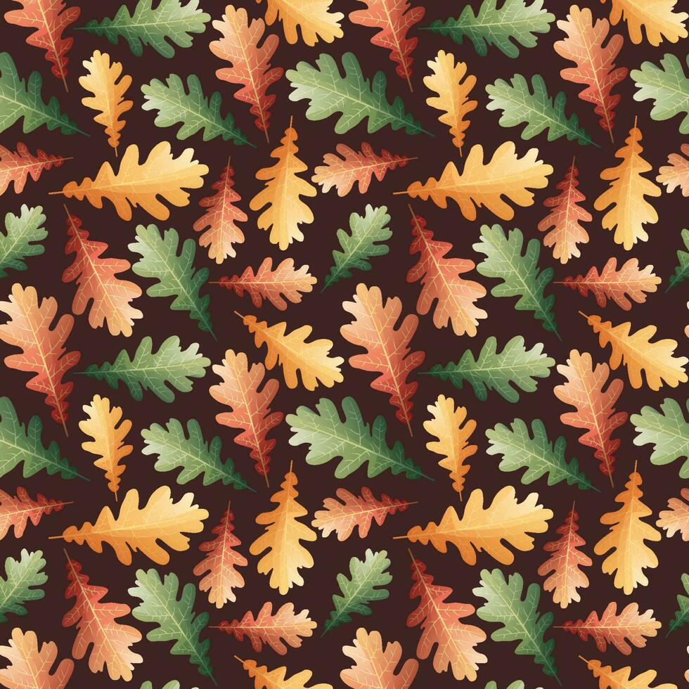 sin costura modelo con otoño hojas. genial para tela, fondo de pantalla, envase papel, etc. vector