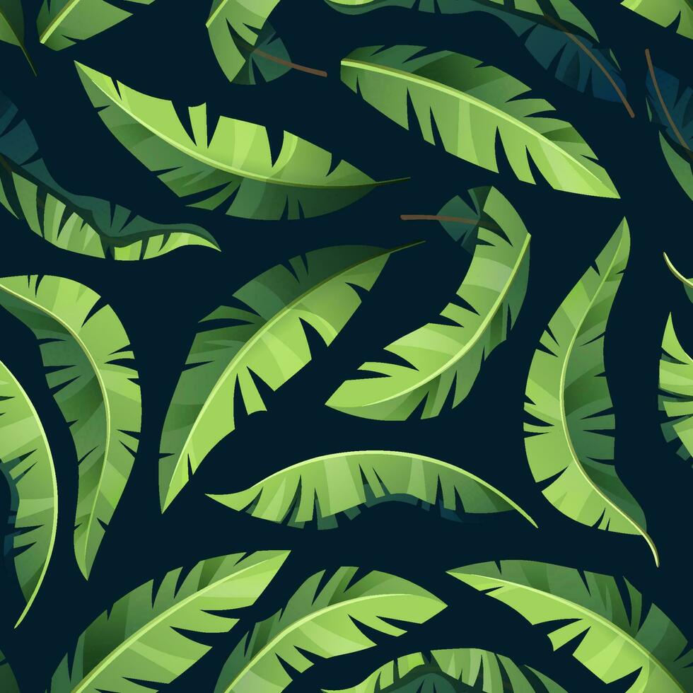 Seamless pattern with palm leaves. Tropic, exotic plant. Texture for fabric, wallpaper, paper vector
