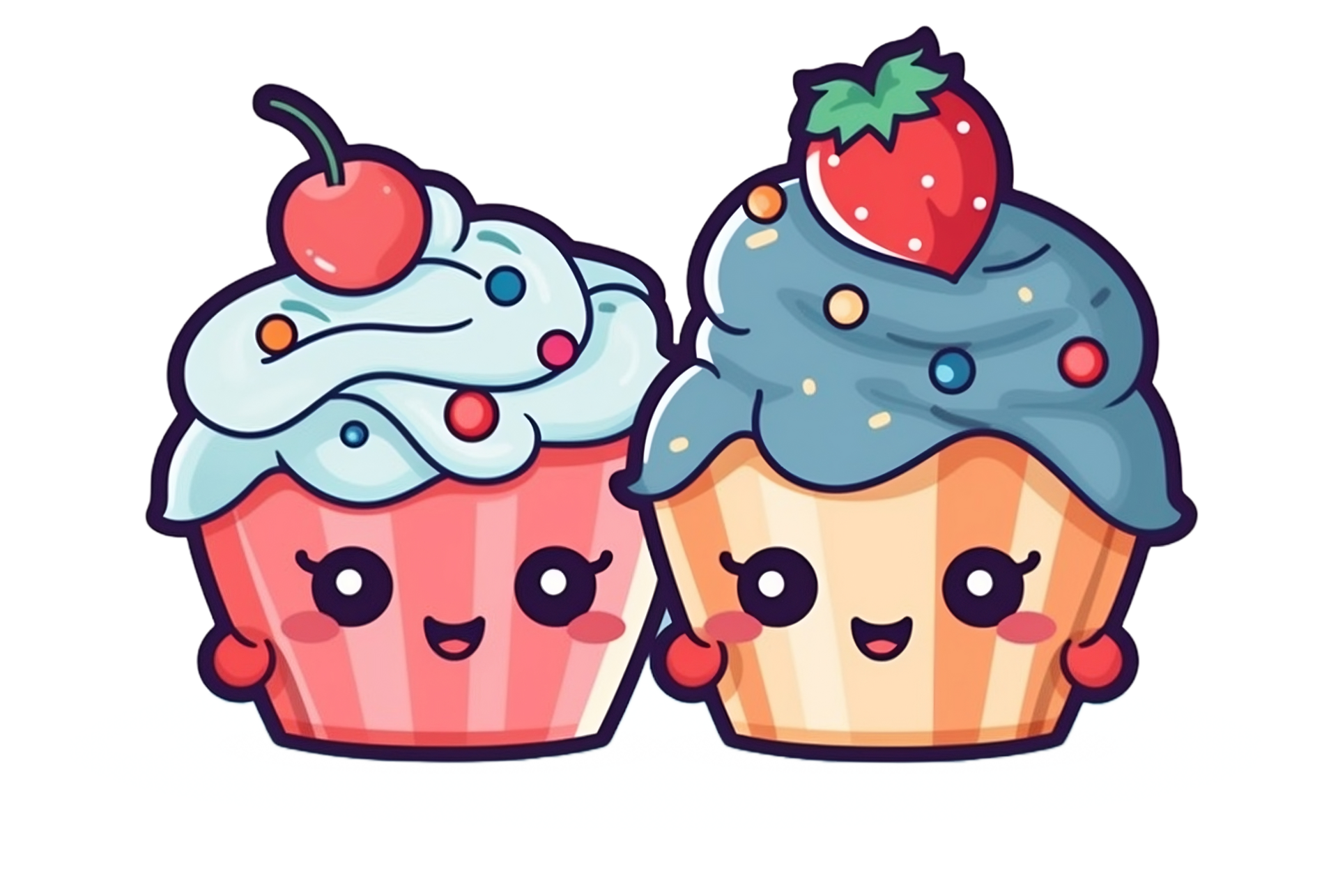 Kawaii cupcake - Kawaii - Sticker