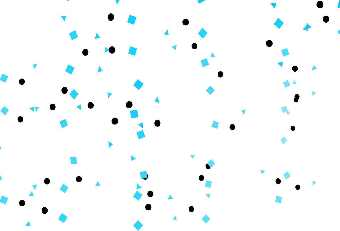 Light BLUE vector template with crystals, circles, squares.