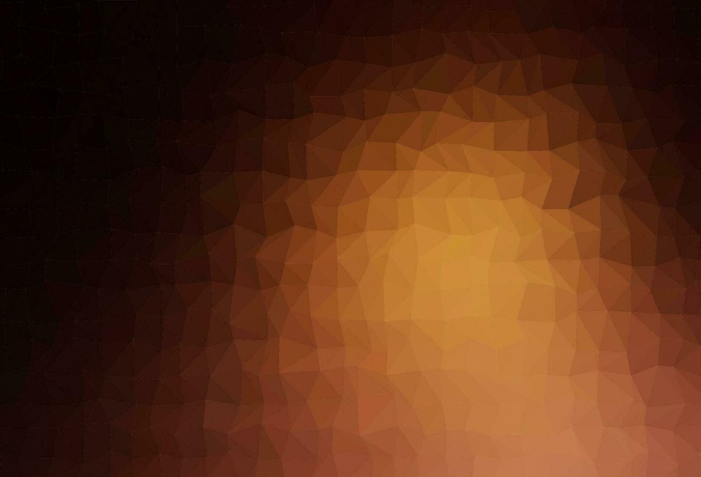 Dark Orange vector polygon abstract backdrop.