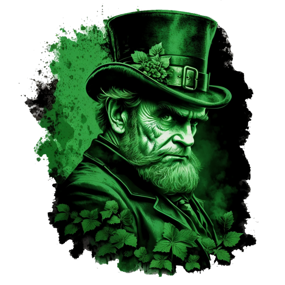 ai generatief st Patrick dag karakter met hoed png