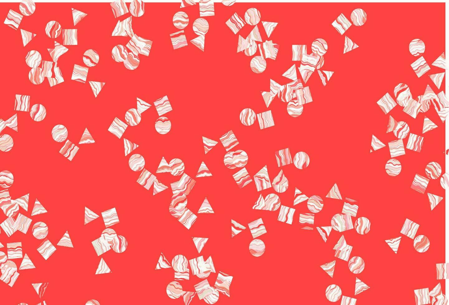 Light Green, Red vector backdrop with lines, circles, rhombus.