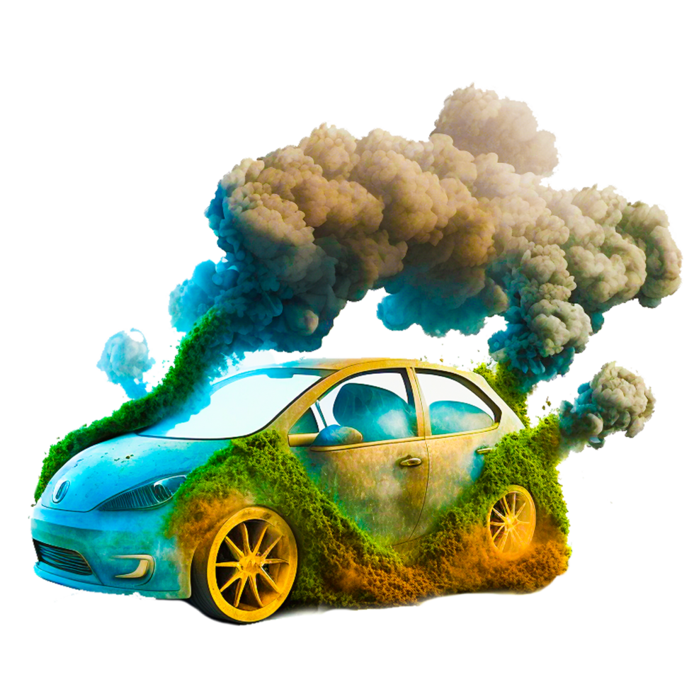 car making dirty smoke png