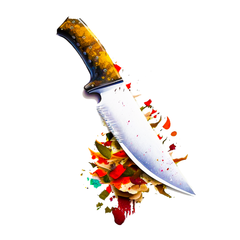 AI generative knife illustration png