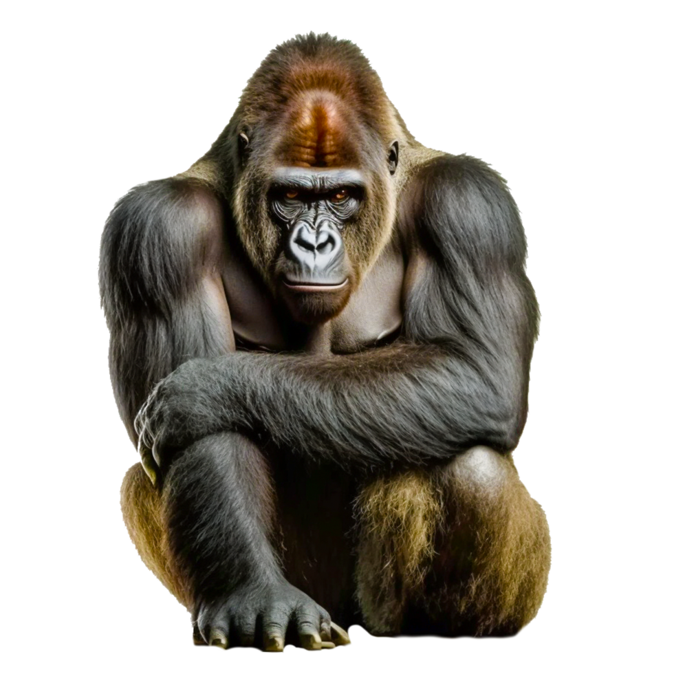 ai generativ Västra gorilla illustration png