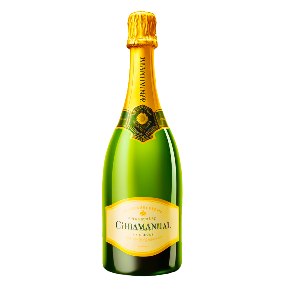 ai generativ champagne flaska illustration png