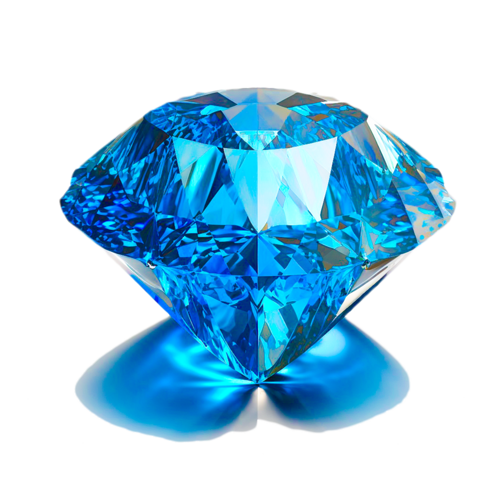 ai generativo safira diamante ilustração png
