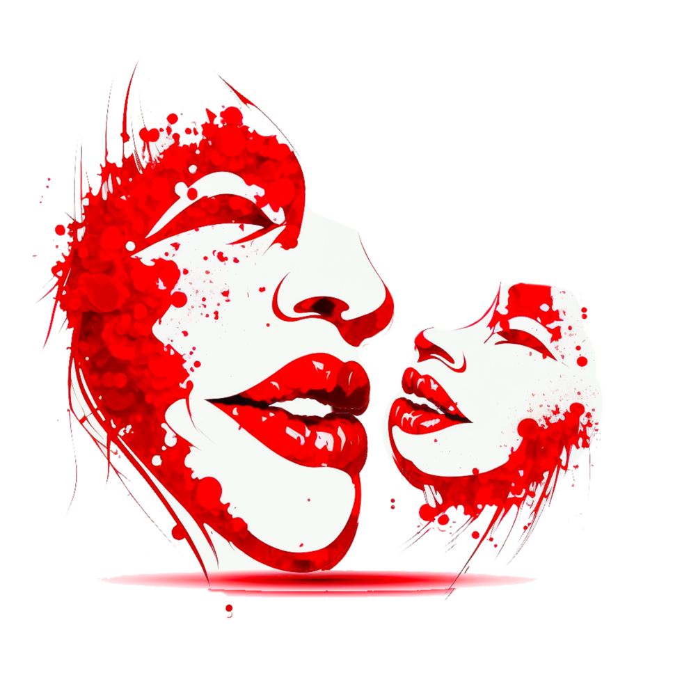 kissing lips illustration png