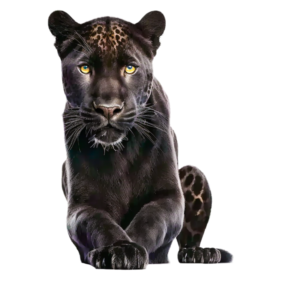 ai generativ schwarz Panther Illustration png