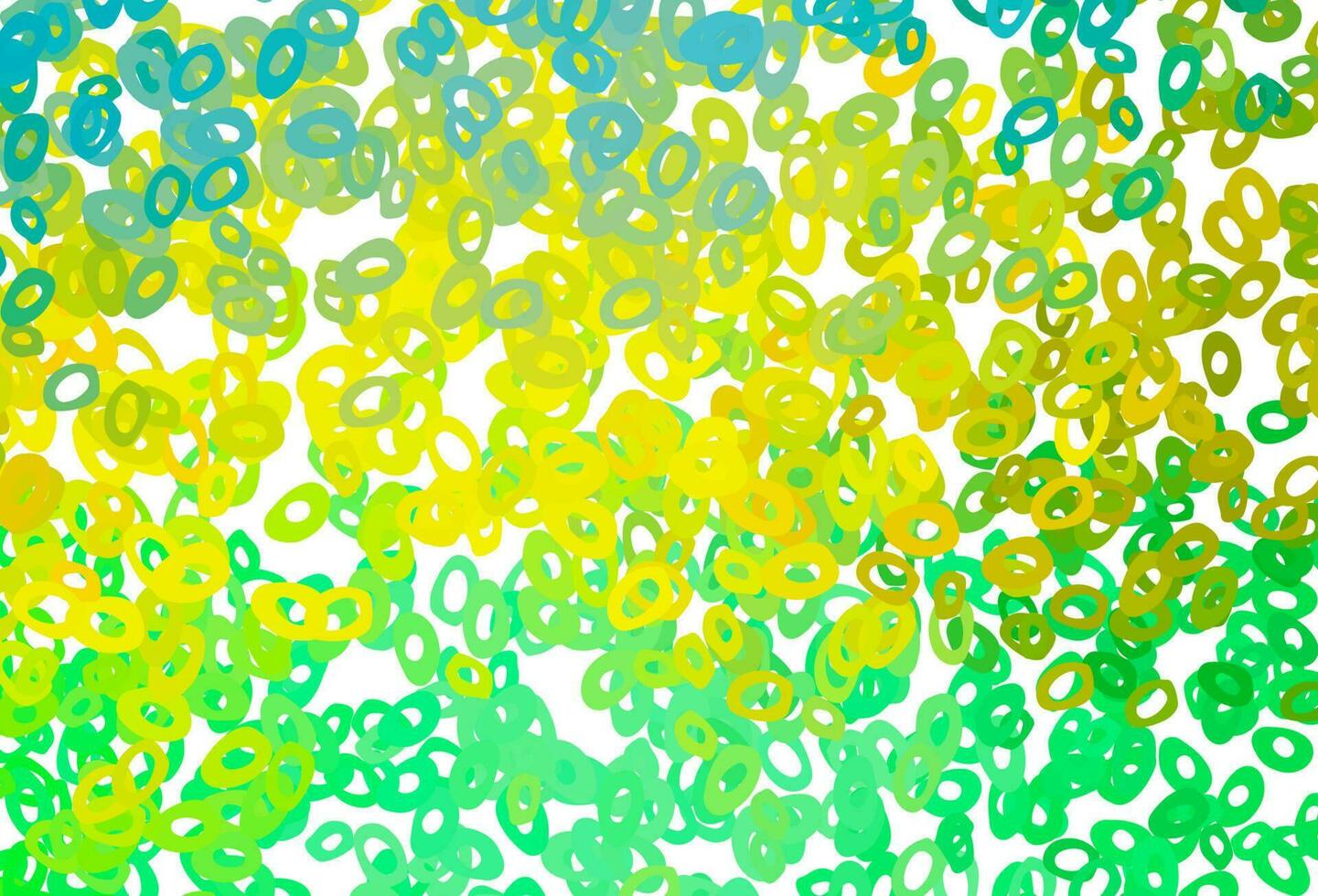 textura de vector verde claro, amarillo con discos.