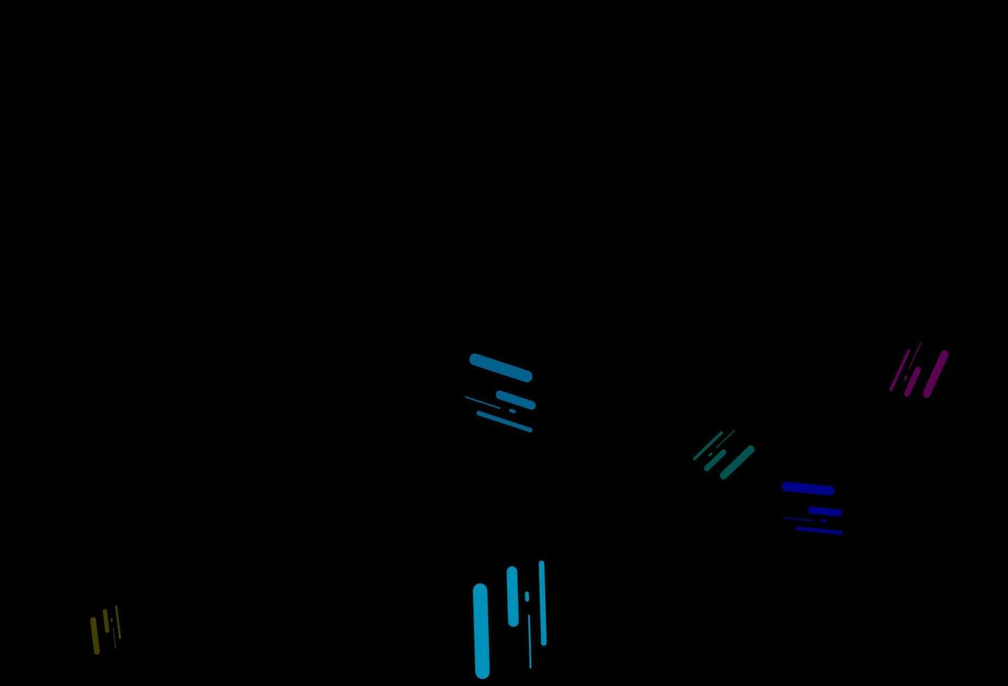 Dark multicolor, rainbow vector pattern with narrow lines.