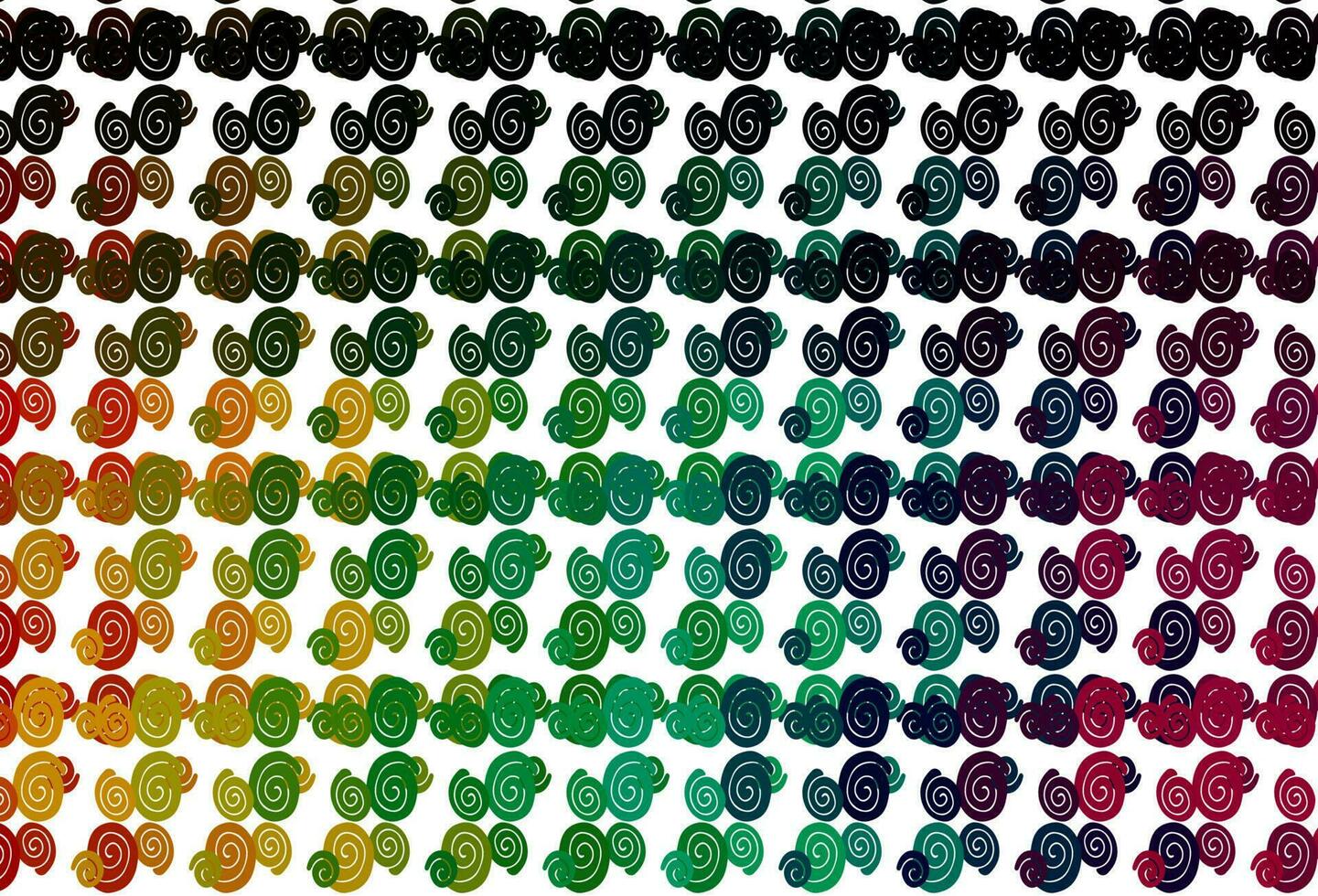 Light Multicolor, Rainbow vector template with bent lines.