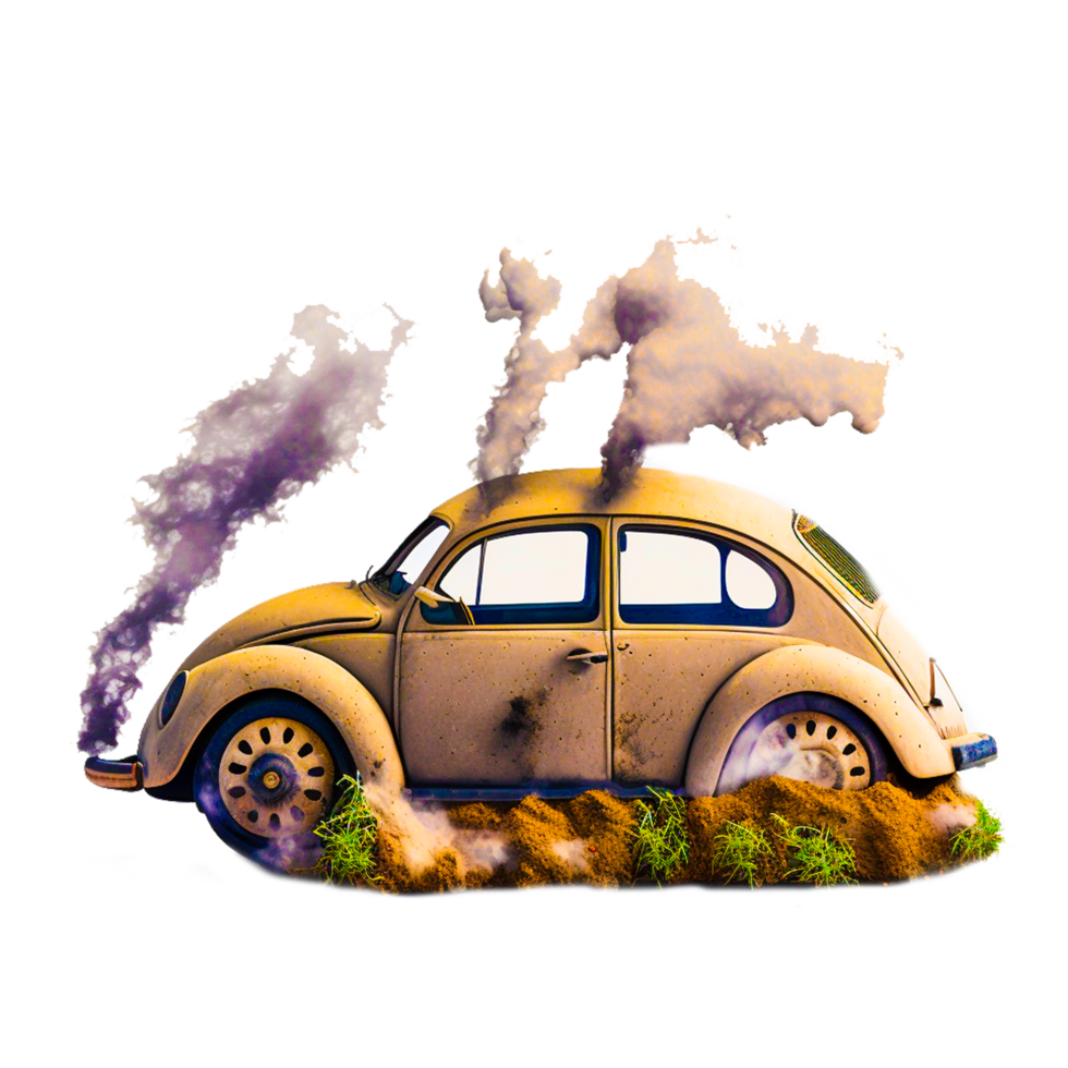 cartoon car with smoke png