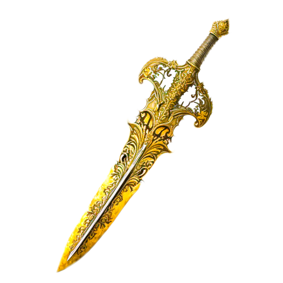 AI generative sword illustration png